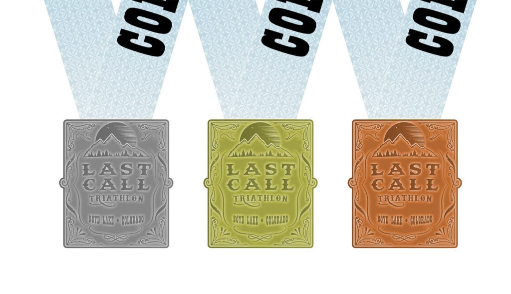 2023 Last Call Triathlon Podium Medals